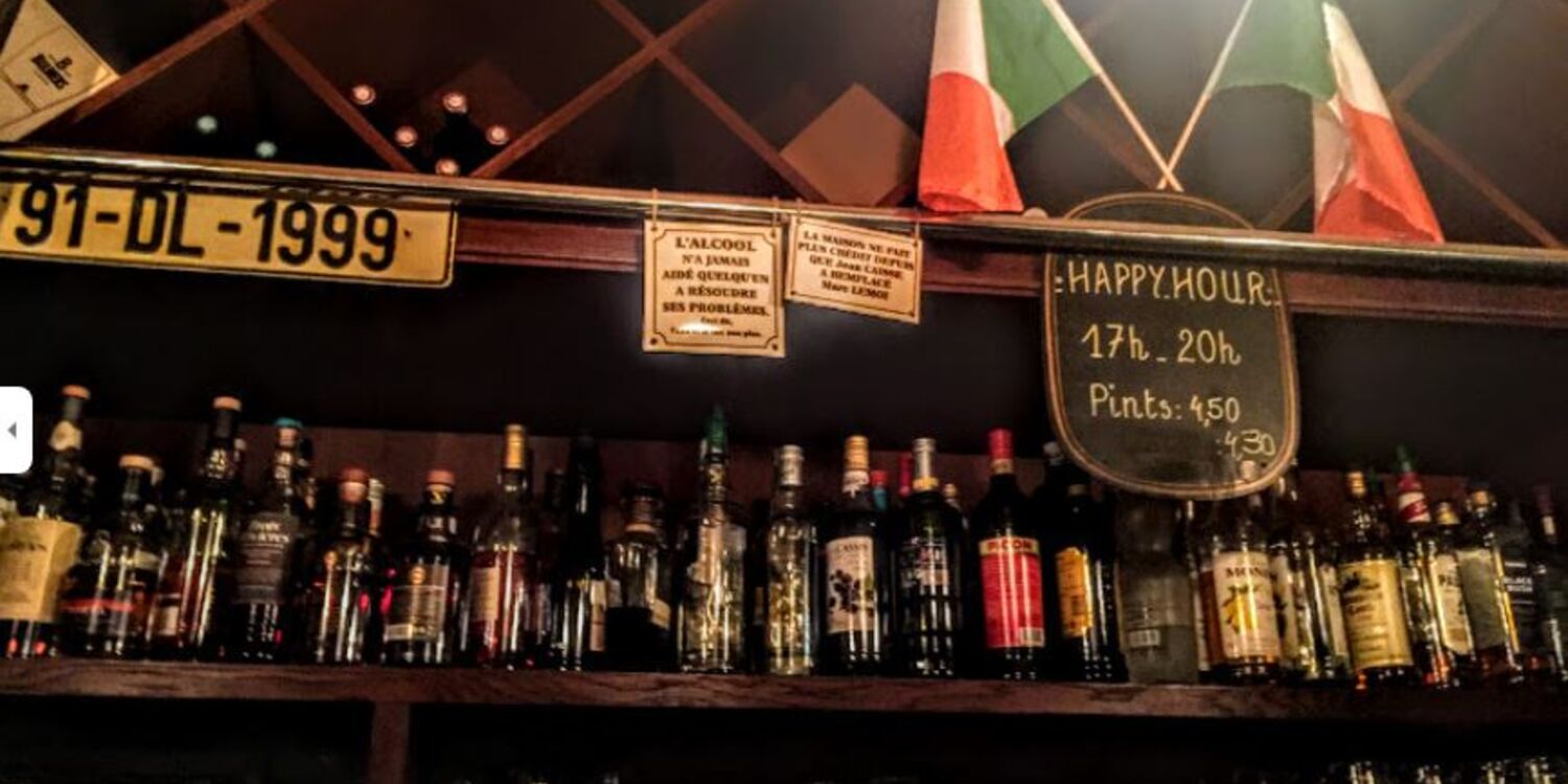 The quiet man (fermé), bar, une vue a l'interieure