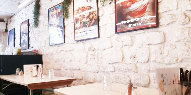 Bricktop Pizza, restaurant, Une vue de l'intérieur du restaurant