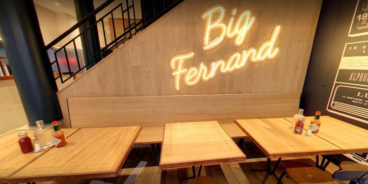 Big Fernand Nantes (fermé), restaurant, Une vue à l'intérieur du restaurant