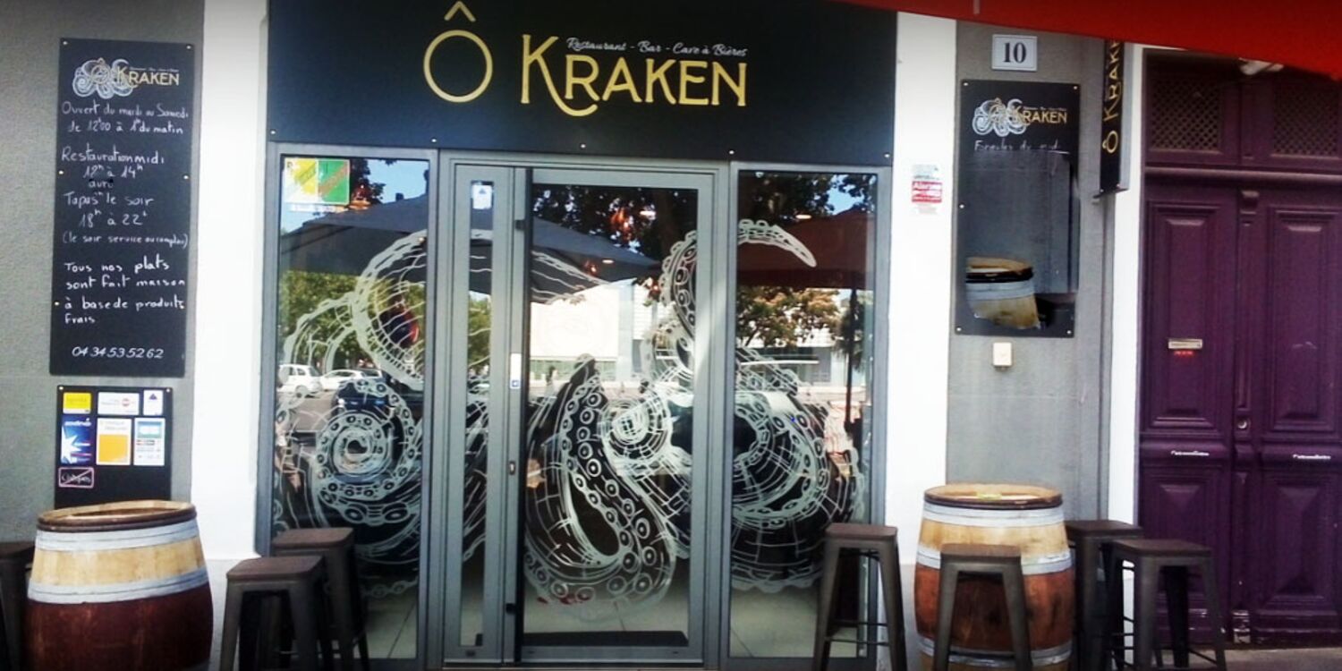 Ô Kraken, bar, La façade du bar