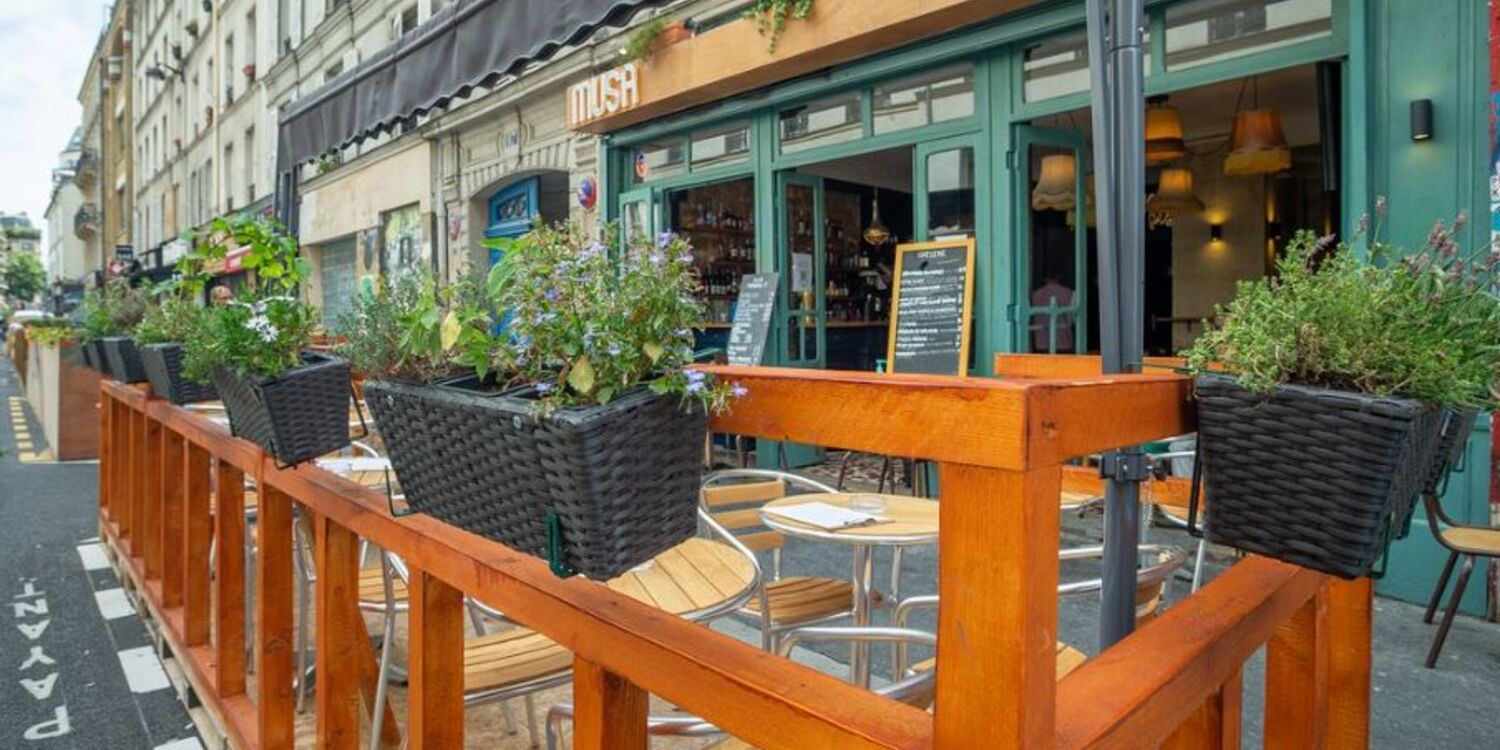 Musa Bar Paris, restaurant, Façade et Terrasse du bar