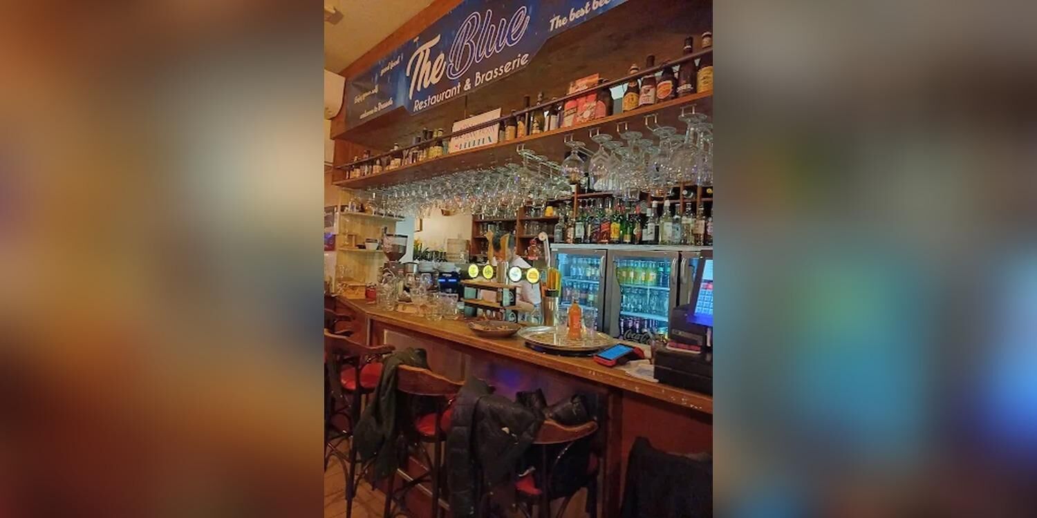 The blue, restaurant