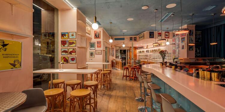 Pension Mimosas, bar
