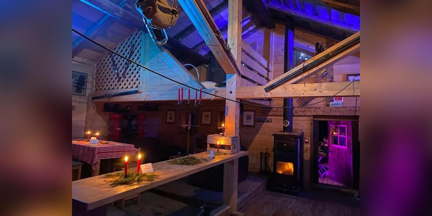 Chalet Refuge Vé La Marie À Noré, restaurant