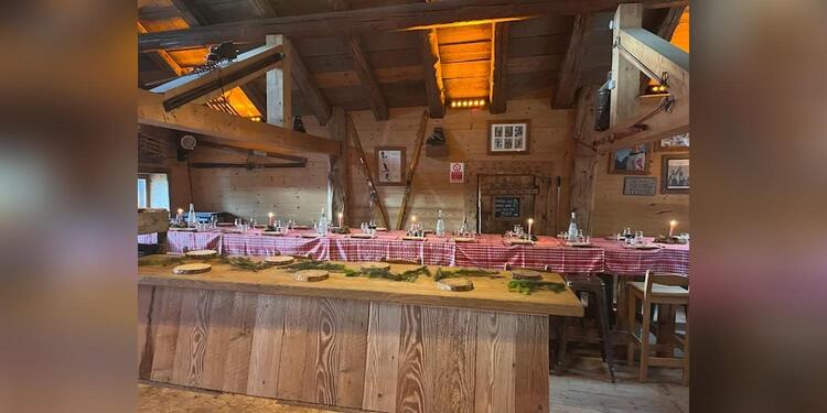 Chalet Refuge Vé La Marie À Noré, restaurant