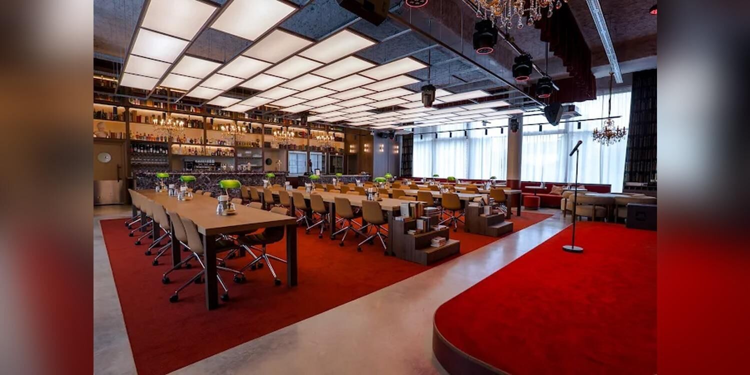 Librairie, restaurant