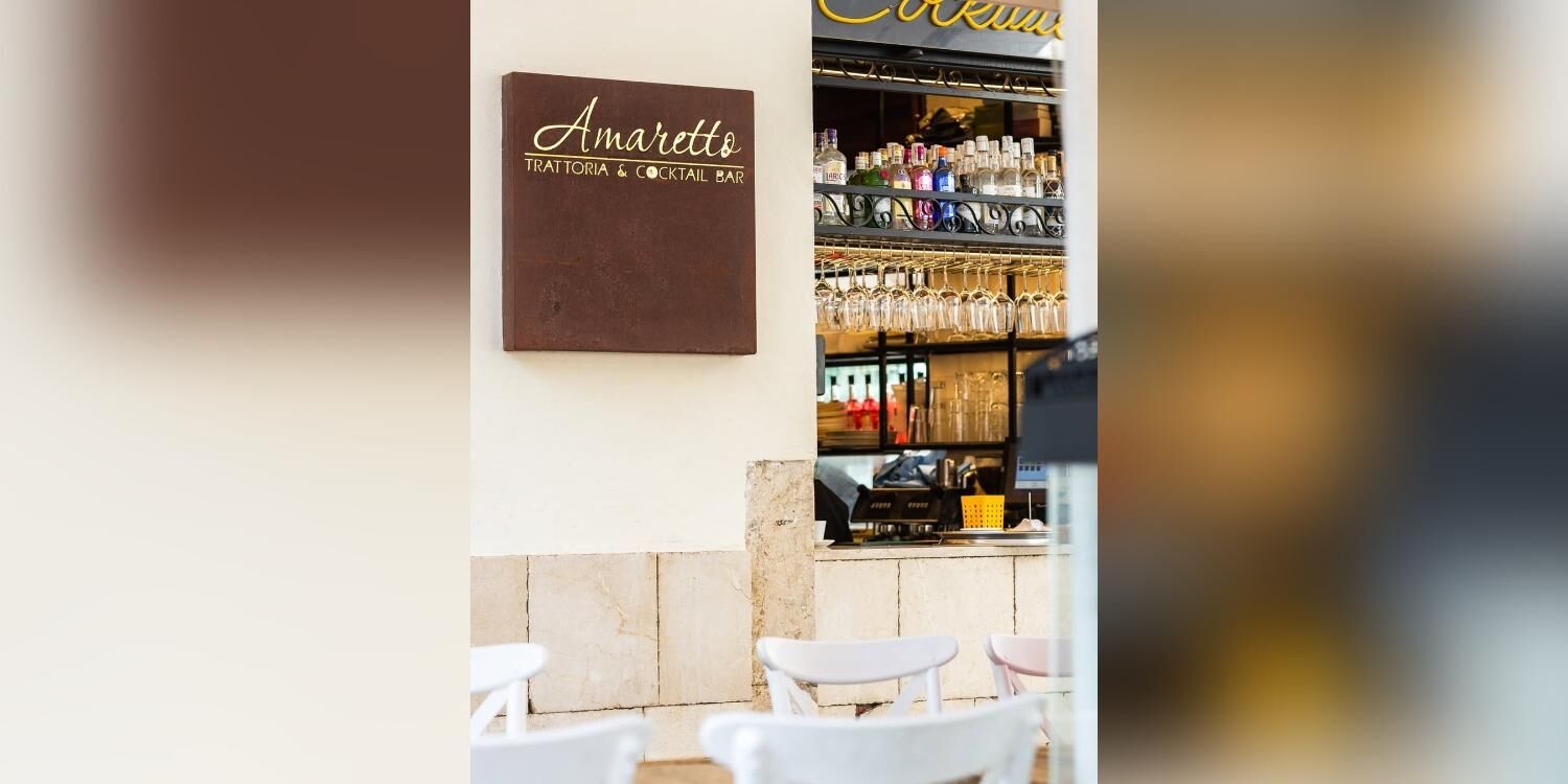 Amaretto trattoria cocktail bar, restaurant